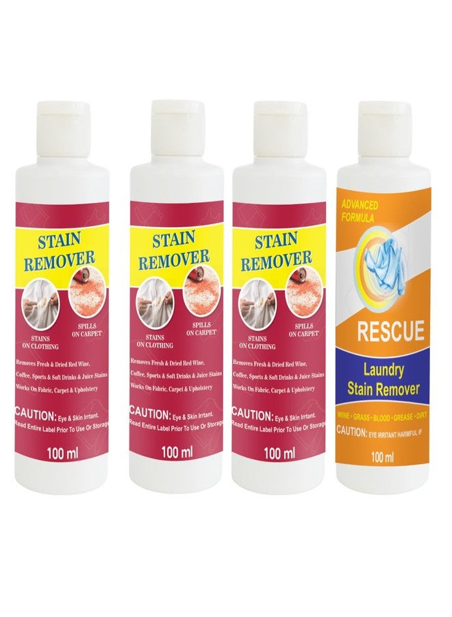 TOOVUS Stain Remover Combo Pack of Red (Pack of 3) and Orange Stain Remover | Multi-Surface Cleaning Solution for Clothes, Fabrics, Upholstery (100 g Each) - Image 1